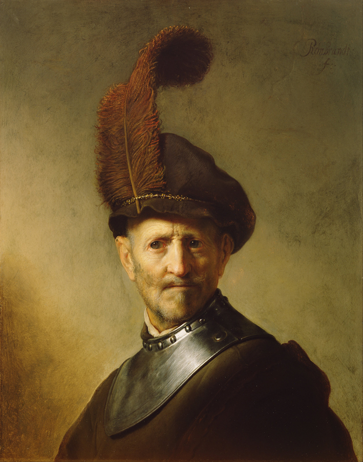  伦勃朗·梵·莱茵 Rembrandt van Rijn——身穿军装的老人